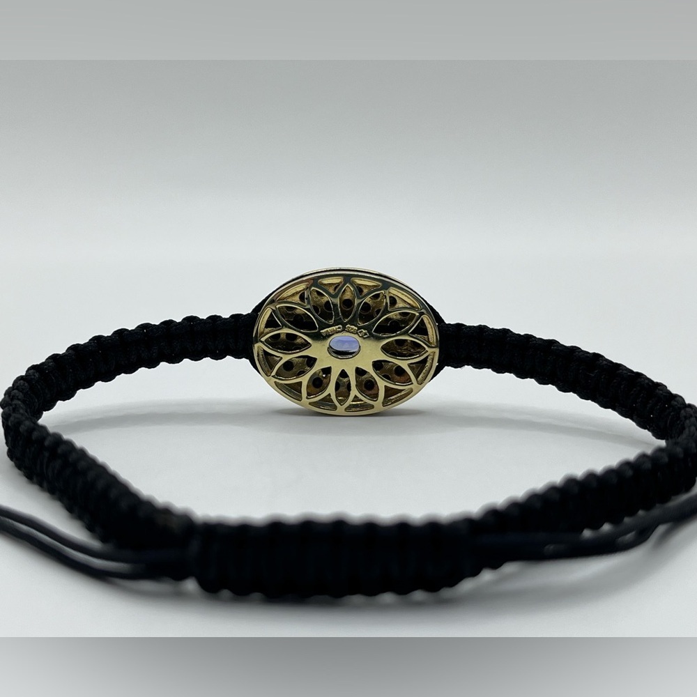 Genuine Tanzanite & Black Spinel Adjustable Bracelet - Picture 3 of 3